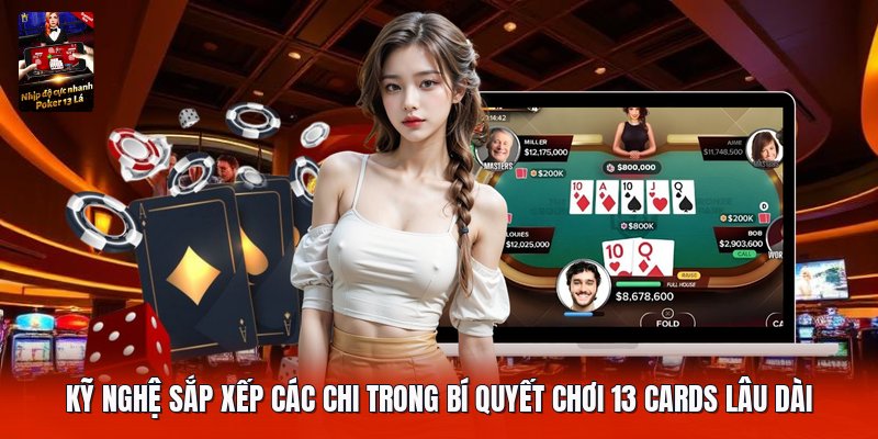 Kỹ nghệ sắp xếp các chi trong bí quyết chơi 13 cards lâu dài